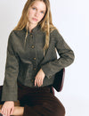 Chaqueta pana rayas