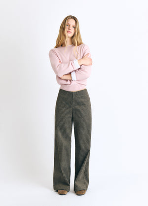 Corduroy striped trousers