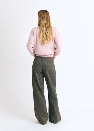 Corduroy striped trousers