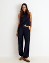 Pinstripe harem trousers
