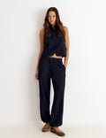 Pinstripe harem trousers