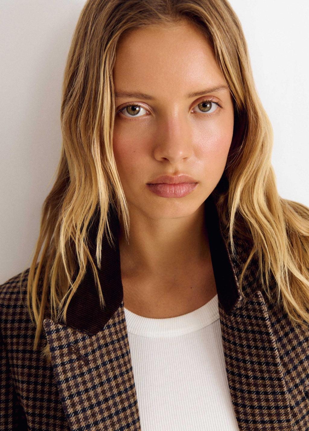 Karierte Jacke