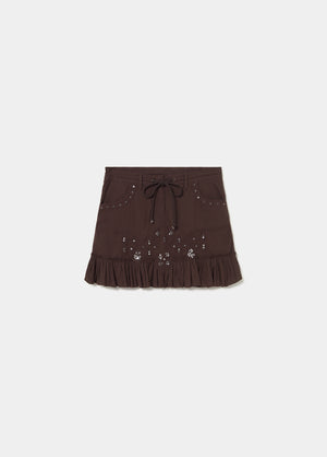 Jupe courte miroirs