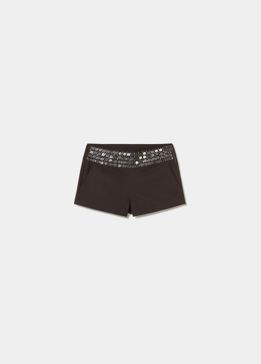 Mini short with mirrors
