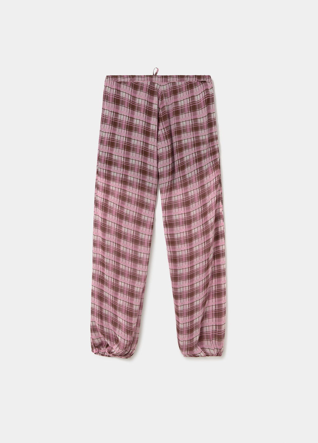 Pantalón largo bombacho cuadros