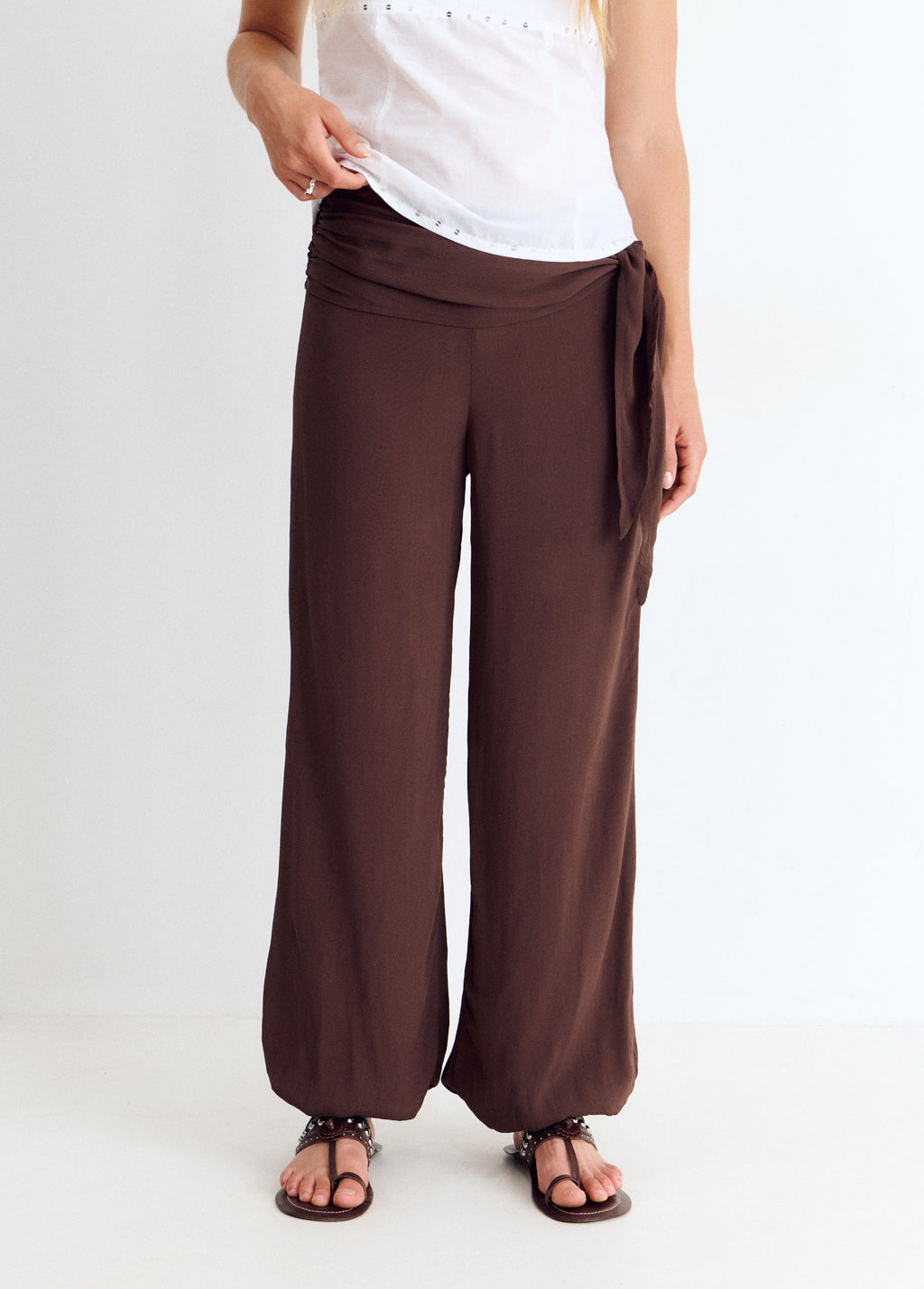 Long wrap pants
