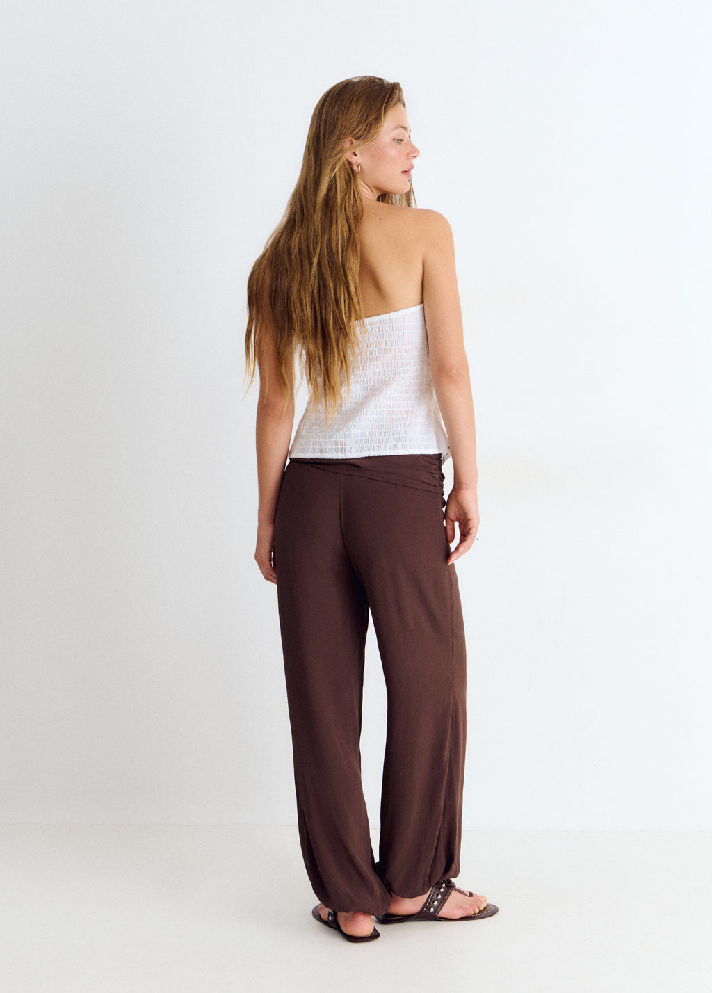 Long wrap pants