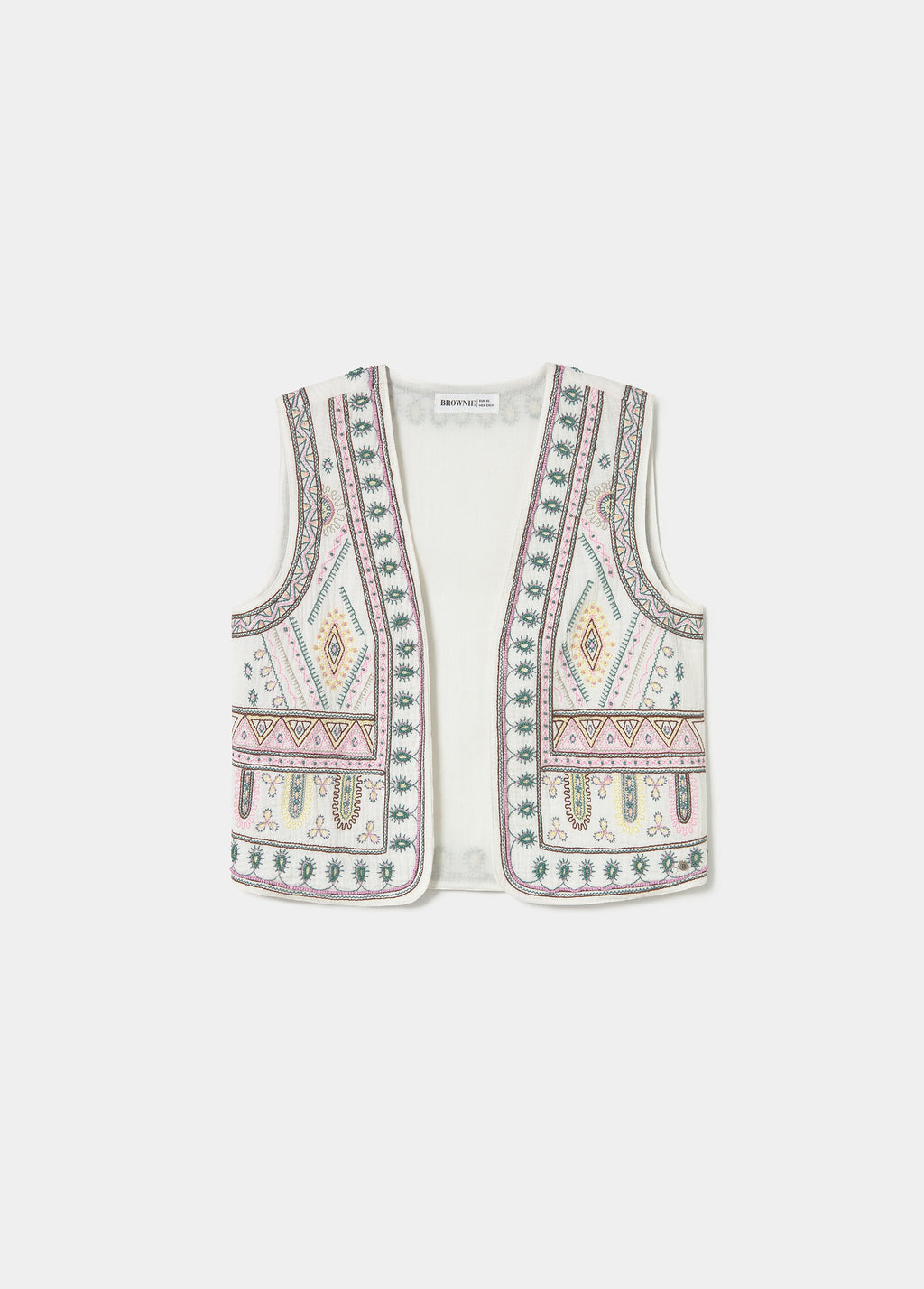 Geborduurd vest