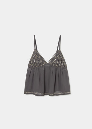Beaded strap top