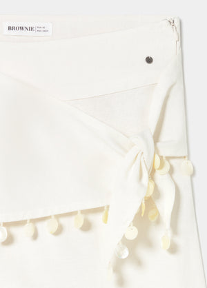 Pantalón pareo detalle concha