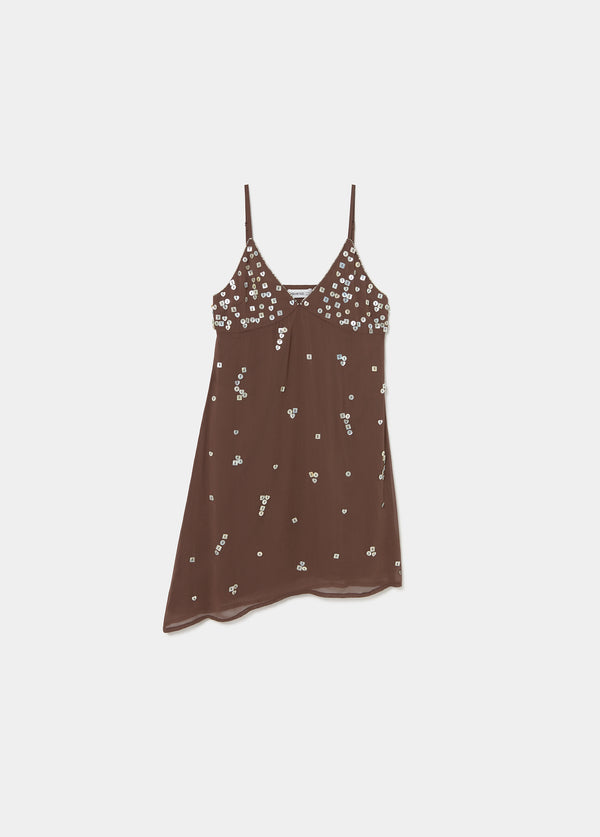 Vestido tirantes pico