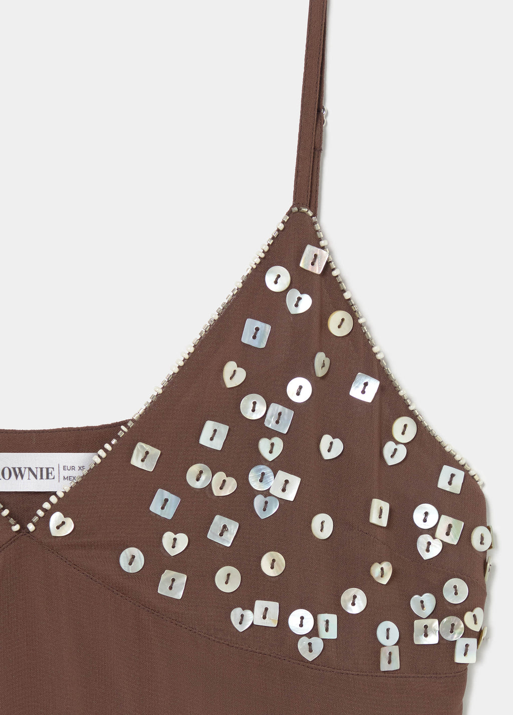 Vestido tirantes pico