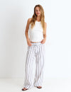Pantalón largo rayas lurex