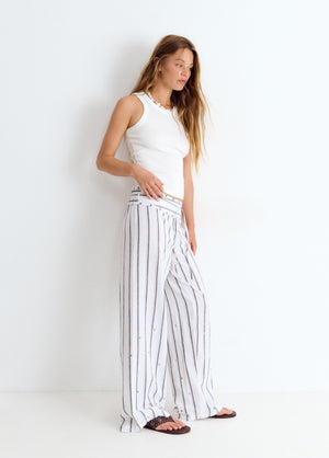 Lange Hose mit Streifen  