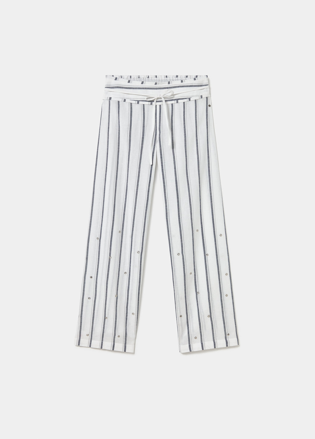 Pantalón largo rayas lurex