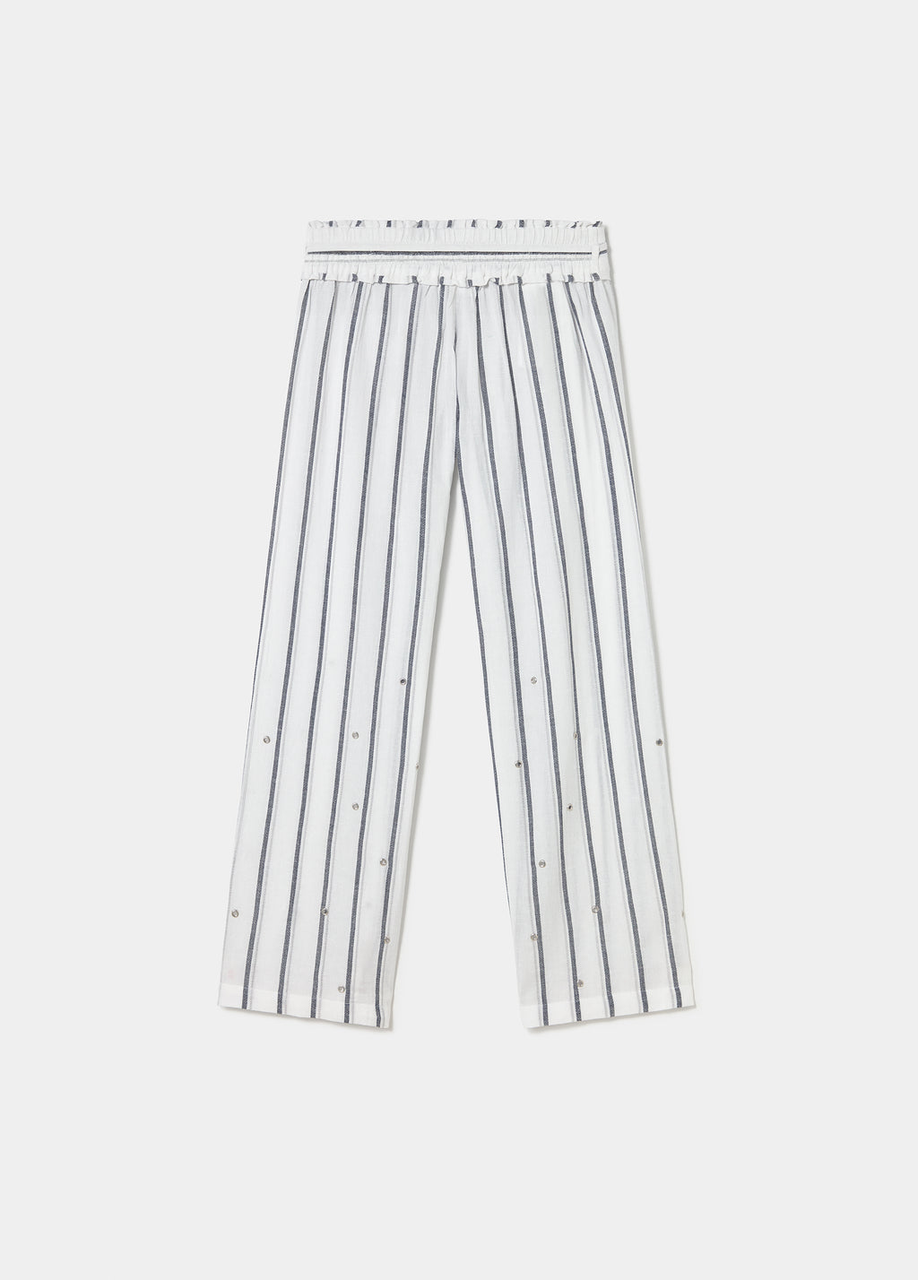 Pantalón largo rayas lurex