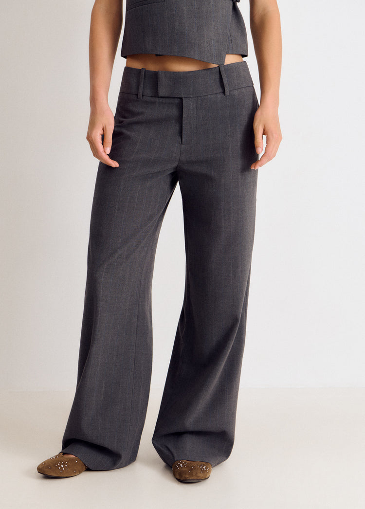 Pantalon pinzas wide leg