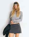 Pinstripe mini skirt