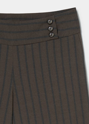 Pantalón cinturilla ancha rayas