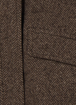 Bomber en tissu à chevrons