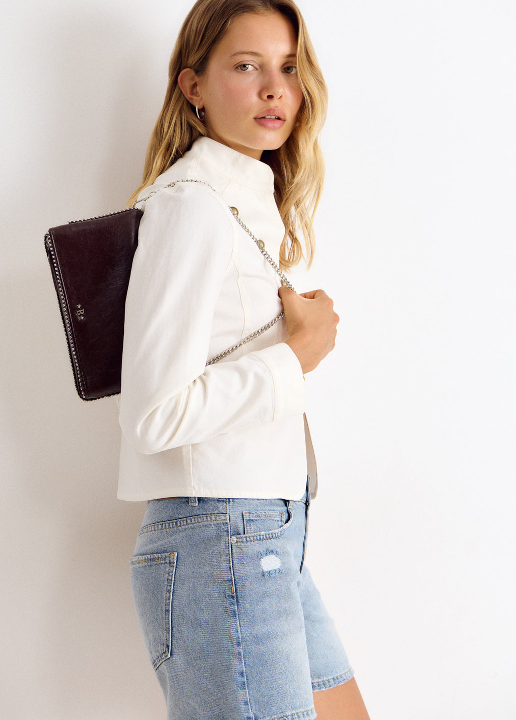 Bolso solapa bolitas