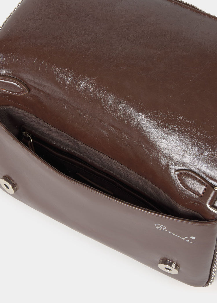 Bolso solapa bolitas