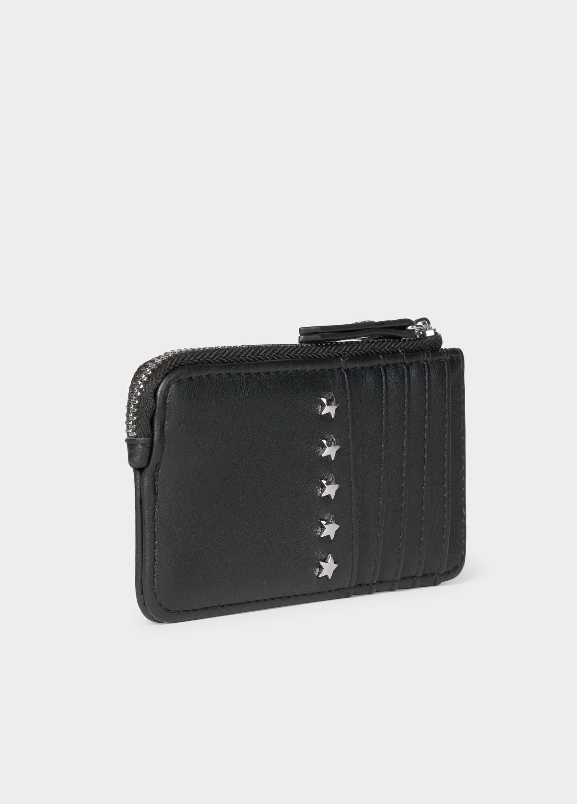 Black card holder with little star studs | Brownie