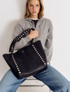 Shopper-Tasche mit Nieten