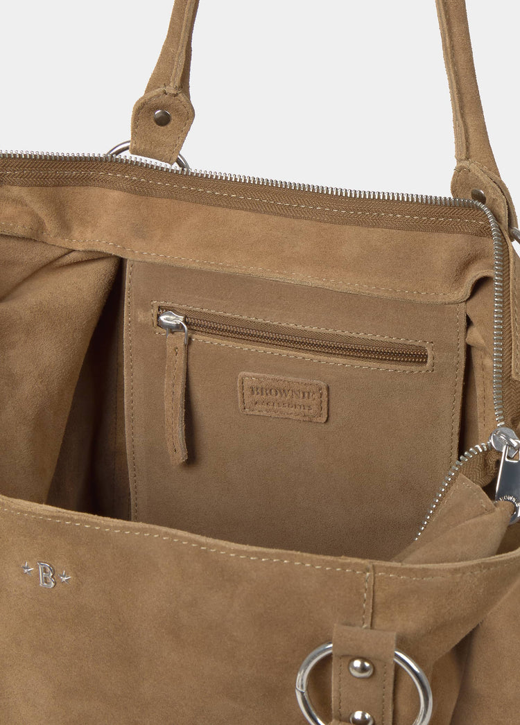 Bolso shopper piel aros