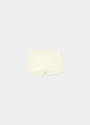 Decorative studded shorts