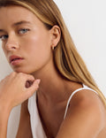 Small gold hoop earrings