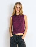 Jacquard-Stricktop mit Knöpfen