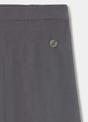 Long skirt made of cupro fabric