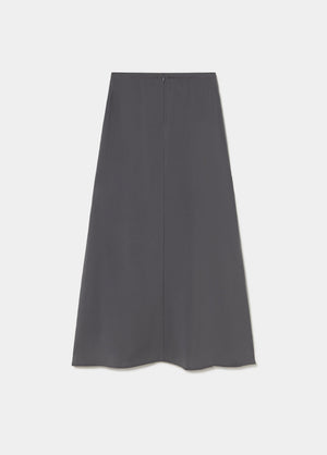 Long skirt made of cupro fabric
