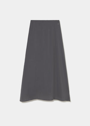 Long skirt made of cupro fabric