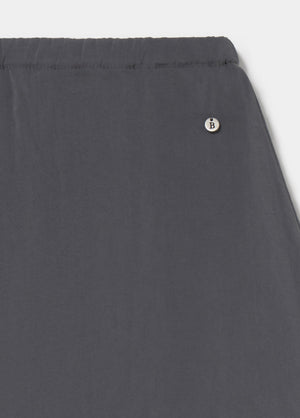 Long skirt made of cupro fabric