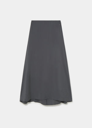 Long skirt made of cupro fabric