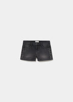 Shorts with side studs