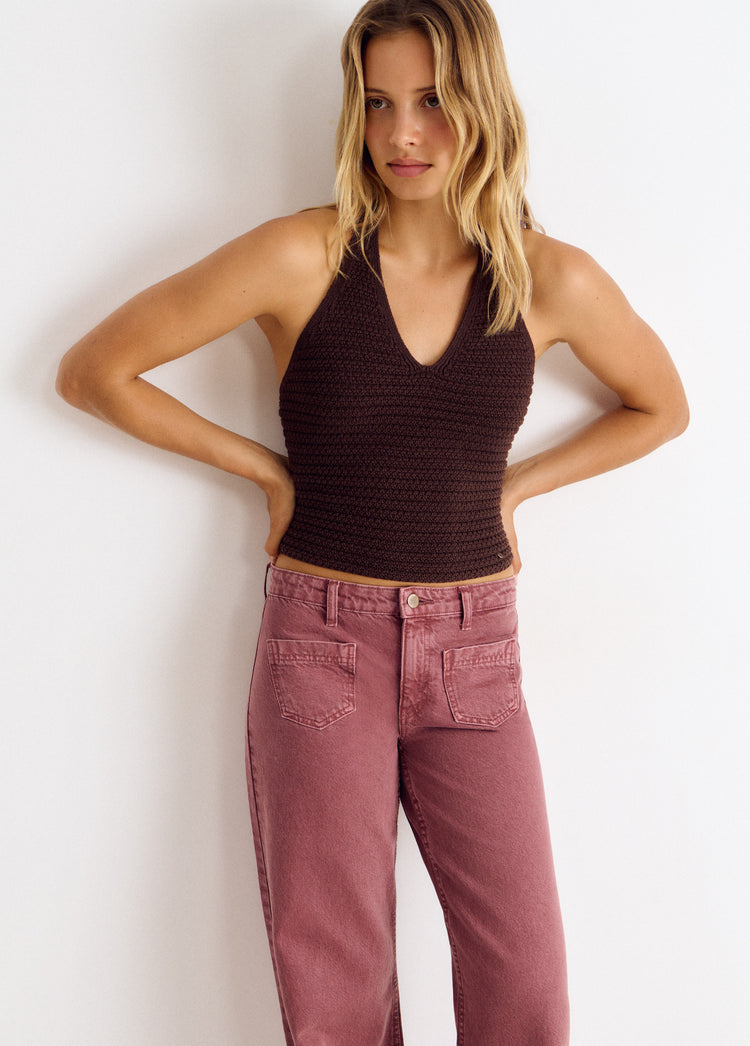 Top crochet halter