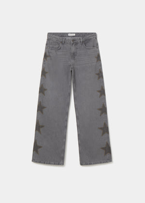 Jeans with stars and side studs