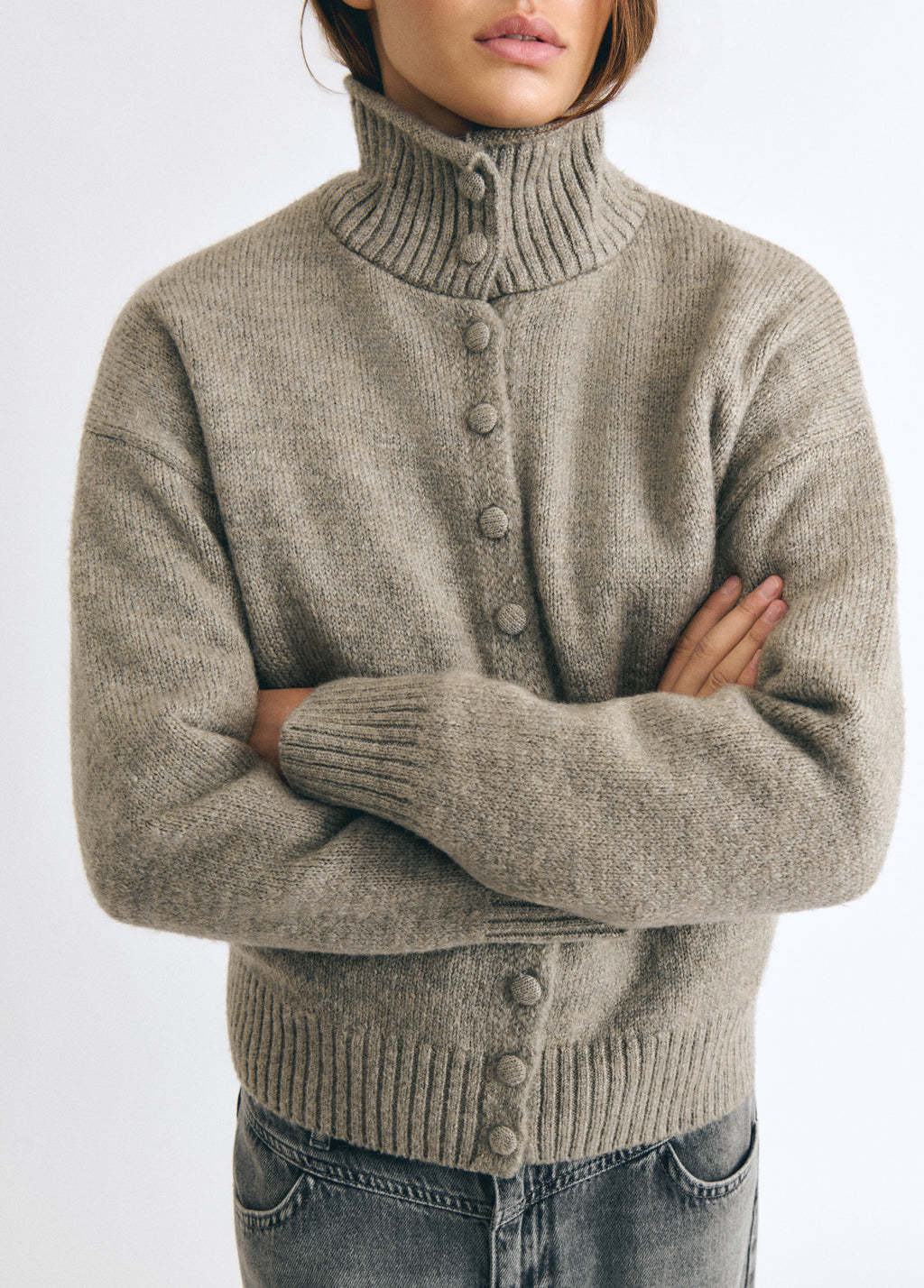 Strickjacke mit Knöpfen