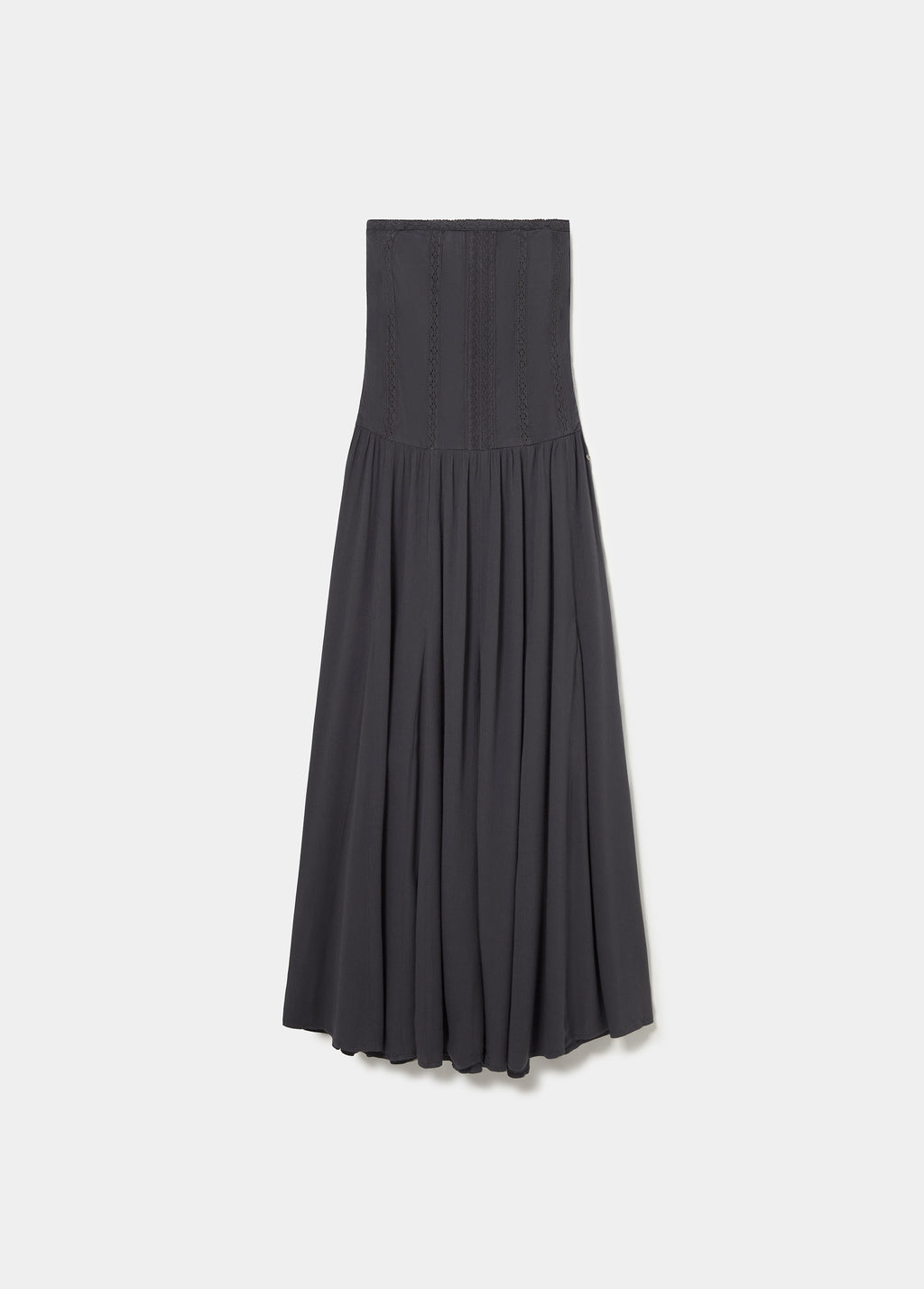 Vestido largo bandeau