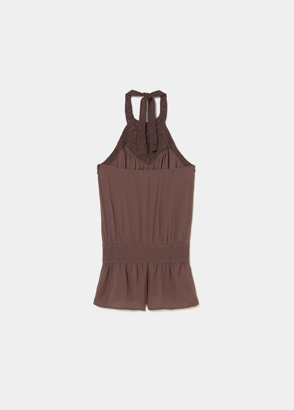 Crochet short jumpsuit