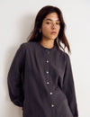 Embroidered long-sleeve blouse