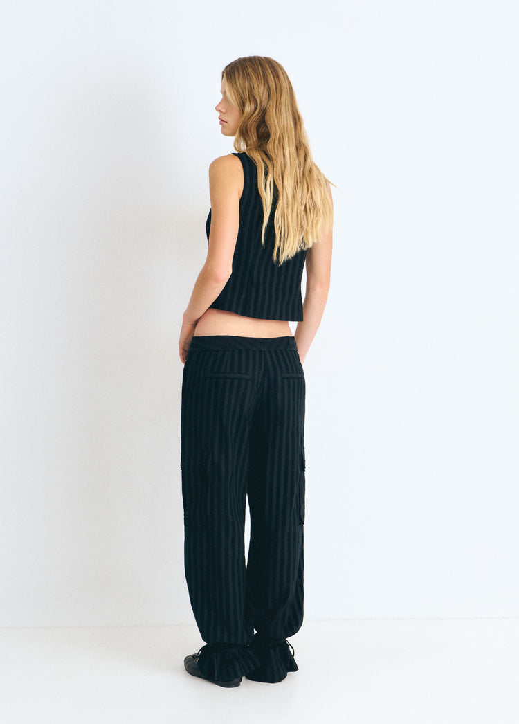Cargohose mit Cordstreifen