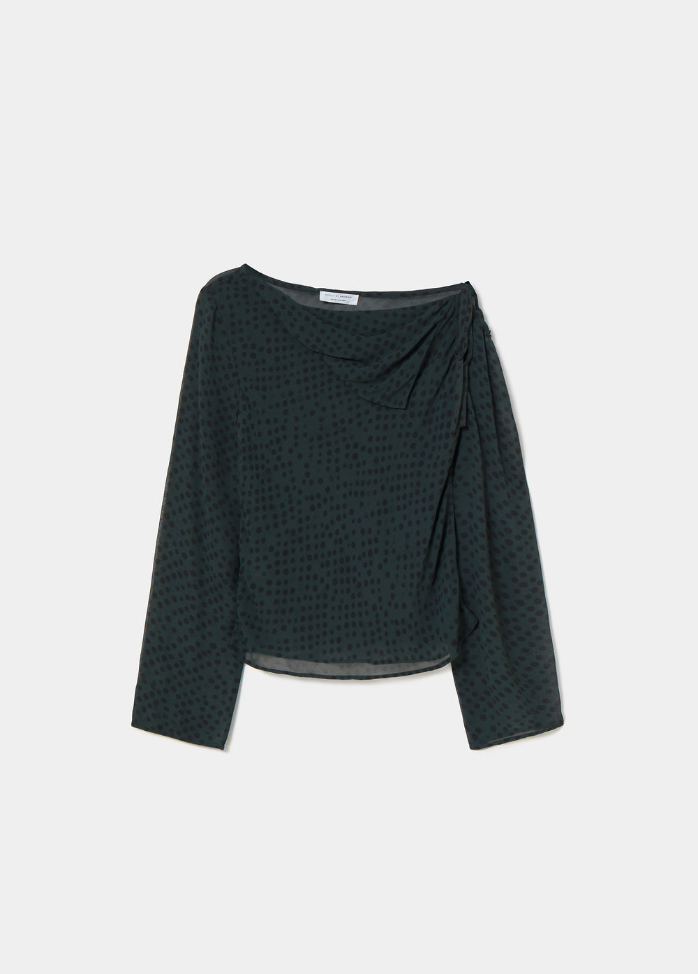 Blusa manga larga asimétrica