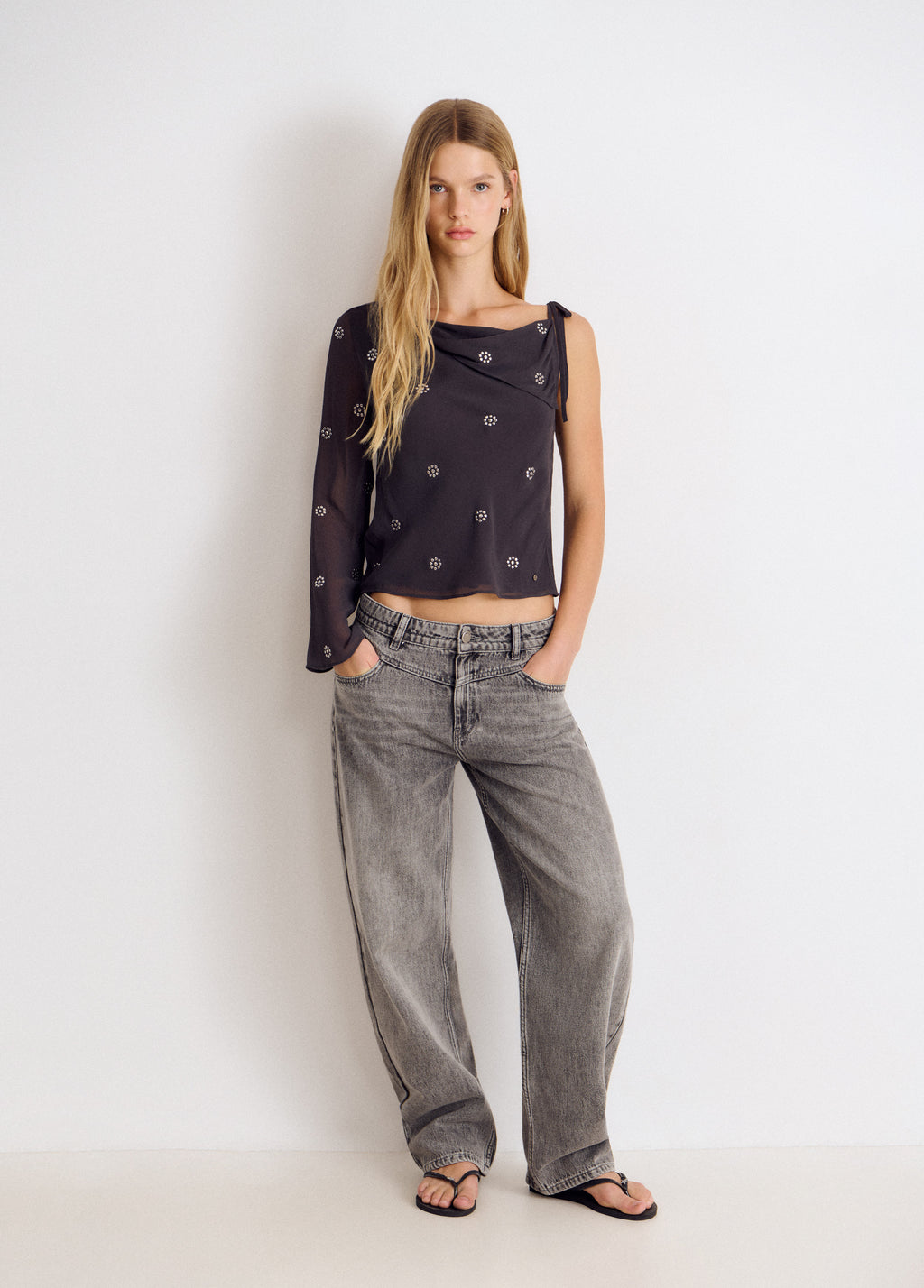 Floral Studded Blouse