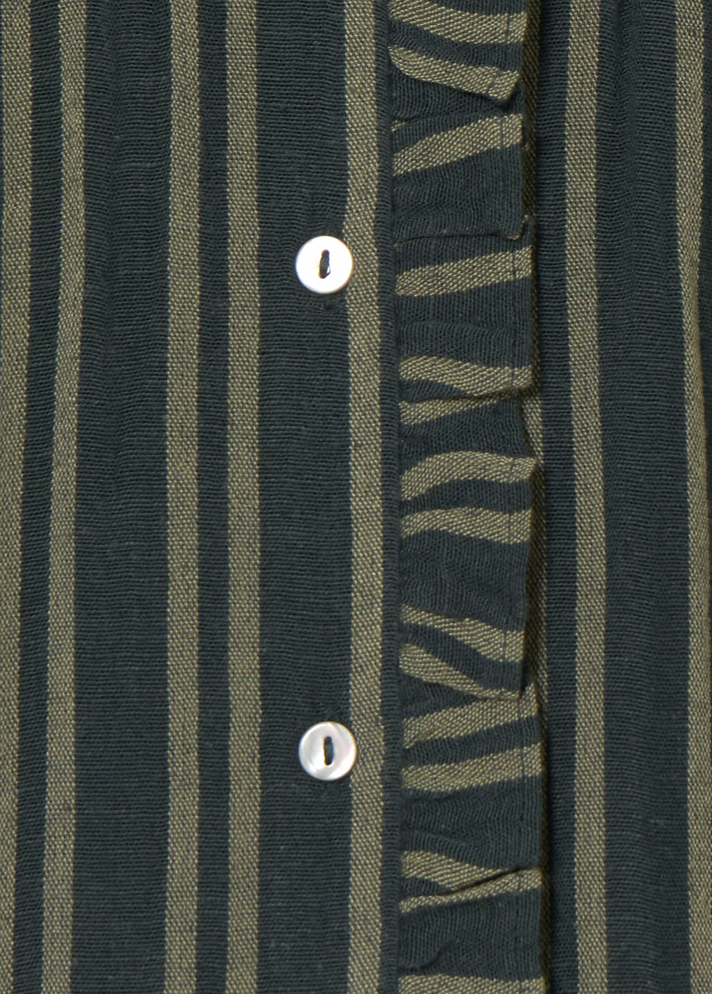 Blouse à rayures avec patte de boutonnage