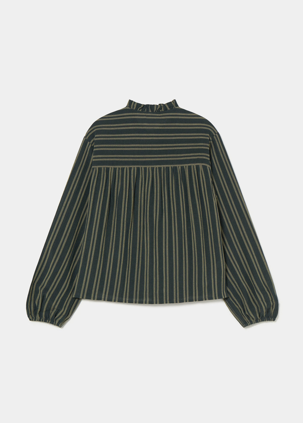 Blouse à rayures avec patte de boutonnage