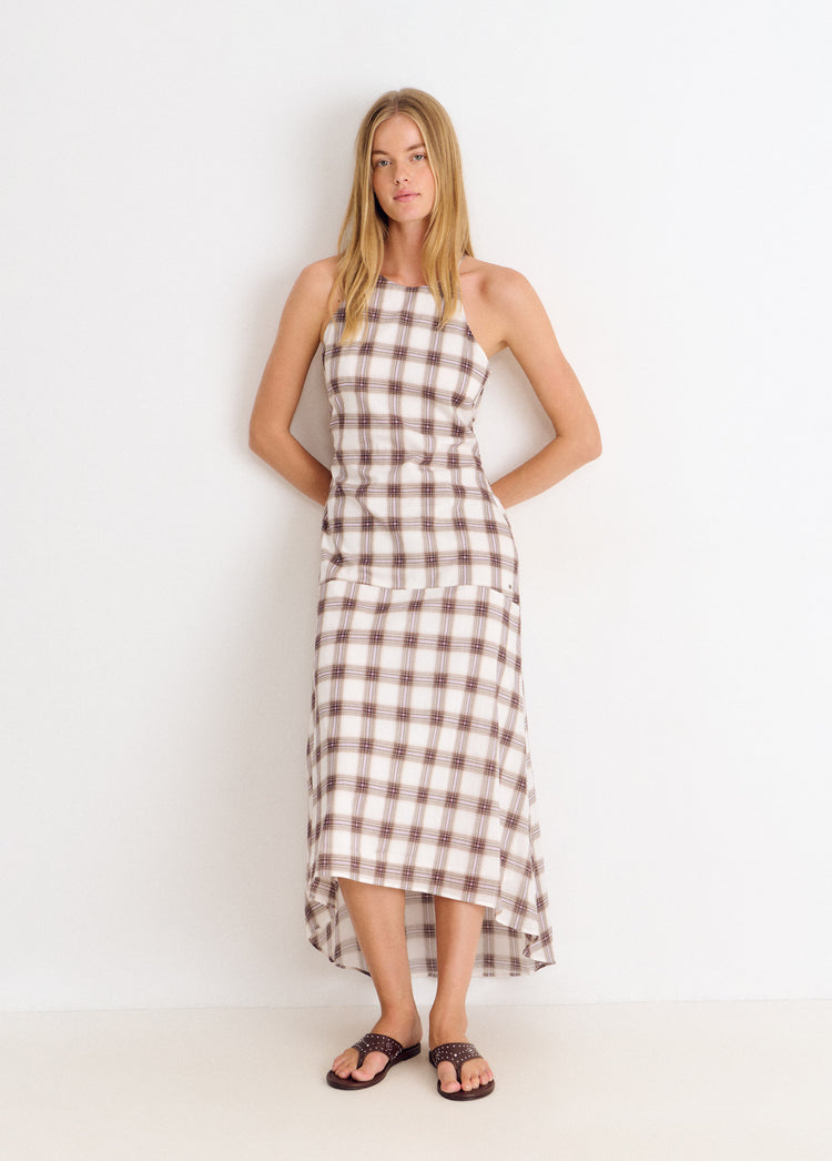 Long plaid dress